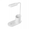 Platinet PDL1930W stolná LED lampa 3W stmievateľná, bezdrôtové nabíjanie, biela (PLADLL1930BL)