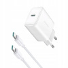 Nabíjačka Joyroom JR-TCF24 sieťová USB-C PD 30W QC SFC - biela + USB kábel