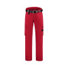 TRICORP Kalhoty Work Pants Twill T64, do pasu, unisex MAL-T64T748 Červená 48