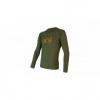 SENSOR MERINO DF CAMP pánské triko dl.rukáv safari green L; Zelená triko