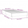 vidaXL Rám postele bez matraca Tmavomodrá 90x220 cm Zamat - Modrá - 242130-256074