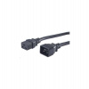 PremiumCord Kabel síťový prodlužovací 230V 16A 1,5m, konektory IEC 320 C19 - IEC 320 C20 (kpsa015)