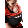 Baby šatka Je Porte Mon Bébé Red couture/Charcoal grey (elastické baby šatky JPMBB Original)