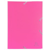 Exacompta spisové dosky s gumičkou - ružové