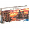 Canal Grande, Benátky 1000 dielikové HQC panoráma puzzle 98x33cm - Clementoni