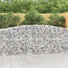vidaXL Oblúkové gabiónové koše 3ks 400x50x100/120cm pozinkované železo 3145957