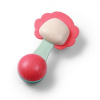 BabyOno Hrkálka, hryzátko pre bábätko s guličkami, Levíček - pastel
