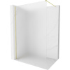 Mexen, Mexen Kioto-X sprchová stena 70 x 200 cm, matná 10 mm, brúsené zlato - 800-070-101-55-30-X