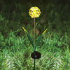 Zapichovací solárny kvet - hortenzia - 2 druhy - 25 teplých bielych LED - 13 x 7 x 65 cm