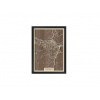 Obraz Ružomberok drevko CITY Veľkosť mapy:: A2, Farba rámu:: F04 - Čierna, Pozadie: B02 - Orech