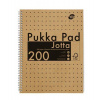 Špirálový zošit, A4, linajkový, 100 listov, PUKKA PAD 