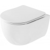 REA Olivier Rimless WC závesné 49x37 cm Biele leskléaWC sedátko Biele lesklé REA-C6509