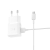 Originálna sieťová nabíjačka Samsung s káblom USB Typ C 2A (EP-TA200EWE+EP-DG970BWE) biela bulk