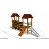 Playground System Detské ihrisko zostava so šmykľavkou z agátu - Hrádok Tetín