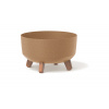 Prosperplast Květináč GRACIA LOW ECO WOOD 28,5 cm - barva: naturo ECO