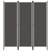 vidaXL 3-panelový paraván antracitový