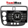 TomiMax Honda Civic Android 14 autorádio s WIFI, GPS, USB, BT HW výbava: 8 Core 8GB+256GB HIGH