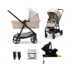 Kinderkraft | KINDERKRAFT - Kombinovaný kočík 4v1 NEWLY Classic beige + autosedačka MINK PRO | AG0892