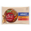 PURINA ONE MINI Dog Adult Kura a Hovädzie v šťave 4 x 85 g