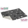 Vetbed protišmyk/Drybed Šedý hviezda s packou rolky 10 x 1,5 m, vlas 30 mm