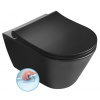 SAPHO AVVA 53cm RIMLESS WC závesné, čierne matné, 100314-110