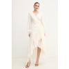 Bavlnené šaty Marciano Guess ELSA béžová farba, midi, rovný strih, 5GGK53 7317A 5GGK53.7317A 36