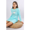 Detská nočná košeľa s dlhým rukávom Sleeping day - lososová 15 - 16 (Vienetta Kids)