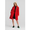 KABÁT KARL LAGERFELD DOUBLE BREASTED SOFT COAT FIERY RED