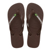 Havaianas Brasil Logo Flip Flops Brown 11/12 4546