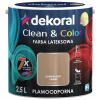 Farba na - DEKORAL Farba CLEAN & COLOR karamelový semiš 2,5L (Farba na - DEKORAL Farba CLEAN & COLOR karamelový semiš 2,5L)