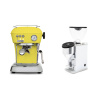 Ascaso Dream ONE, Sun Yellow + Rocket Espresso FAUSTINO 3.1, chrome