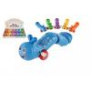 Teddies Červík na natiahnutie lezúci plast 13 cm 6 farieb