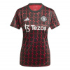 adidas Manchester United Pre-Match Shirt 2024 2025 Womens Black/Mufc Red 10 (S)