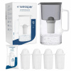 Sklenená filtračná kanvica Wessper 3 l čierna + 5 x aquaclassic filter