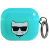 Puzdro Karl Lagerfeld Choupette pre AirPods 3 – modré (Puzdro Karl Lagerfeld Choupette pre AirPods 3 – modré)