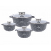 Sada hrncov - ČASOVÝ SADA mramorové hrnce 8EL ZILNER ZL7078 (Sada hrncov - ČASOVÝ SADA mramorové hrnce 8EL ZILNER ZL7078)