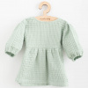 Dojčenské mušelínové šaty New Baby Comfort clothes šalviová Farba: Zelená, Veľkosť: 74 (6-9m)