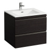 LAUFEN Pro S závesná skrinka s umývadlom s otvorom/s prepadom, 2 zásuvky, 600 x 500 x 545 mm, wenge, H8619614231041