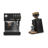 Ascaso Steel DUO PID, Black&Wood + Eureka Mignon Single Dose, Black & Oak