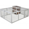 KERBL 81756 výbeh pre králiky odklopný s domčekom, 132x102x59cm