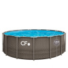 CF nadzemný bazén CF FRAME ratan 457 x 132 cm