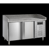 TEFCOLD Chladiaca pizza stôl | PT 1200 | 2 dvere, 14× plech 400×600 bez nadstavby