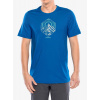 Merino tričko Smartwool Peak Energy Active Short Sleeve Graphic Tee - nival blue