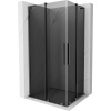 Mexen Velar L Duo sprchový kút posuvný 90 x 80 cm, grafit, gun metal - 871-090-080-02-43-95