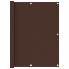 Balkónová zástěna hnědá 120 x 400 cm oxfordská látka Hnědá 135077