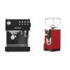 Ascaso Steel DUO, Black + Eureka Mignon Specialita, CR ferrari red