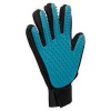 Ošetrujúce masážne rukavice čierno/modrá 16 x 24 cm