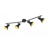 STROPNÉ SVIETIDLO LAMPA TRIO RL NINA R80164002 ČIERNA / ZLATÁ