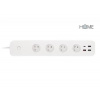 iGET iGET HOME Power 4 USB - Smart WiFi prodlužovací přívod 4x AC 230V s 4x USB portem a měřením spotřeby
