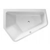 Duravit Vaňa asymetrická, 190x140 cm, s panelom, ľavá, biela 700396000000000